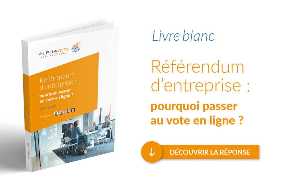 vote en ligne référendum d'entreprise