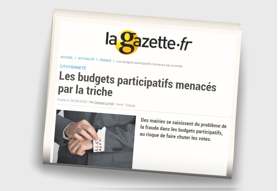 Budget participatif : Sécurité du vote par - Gazette des Communes