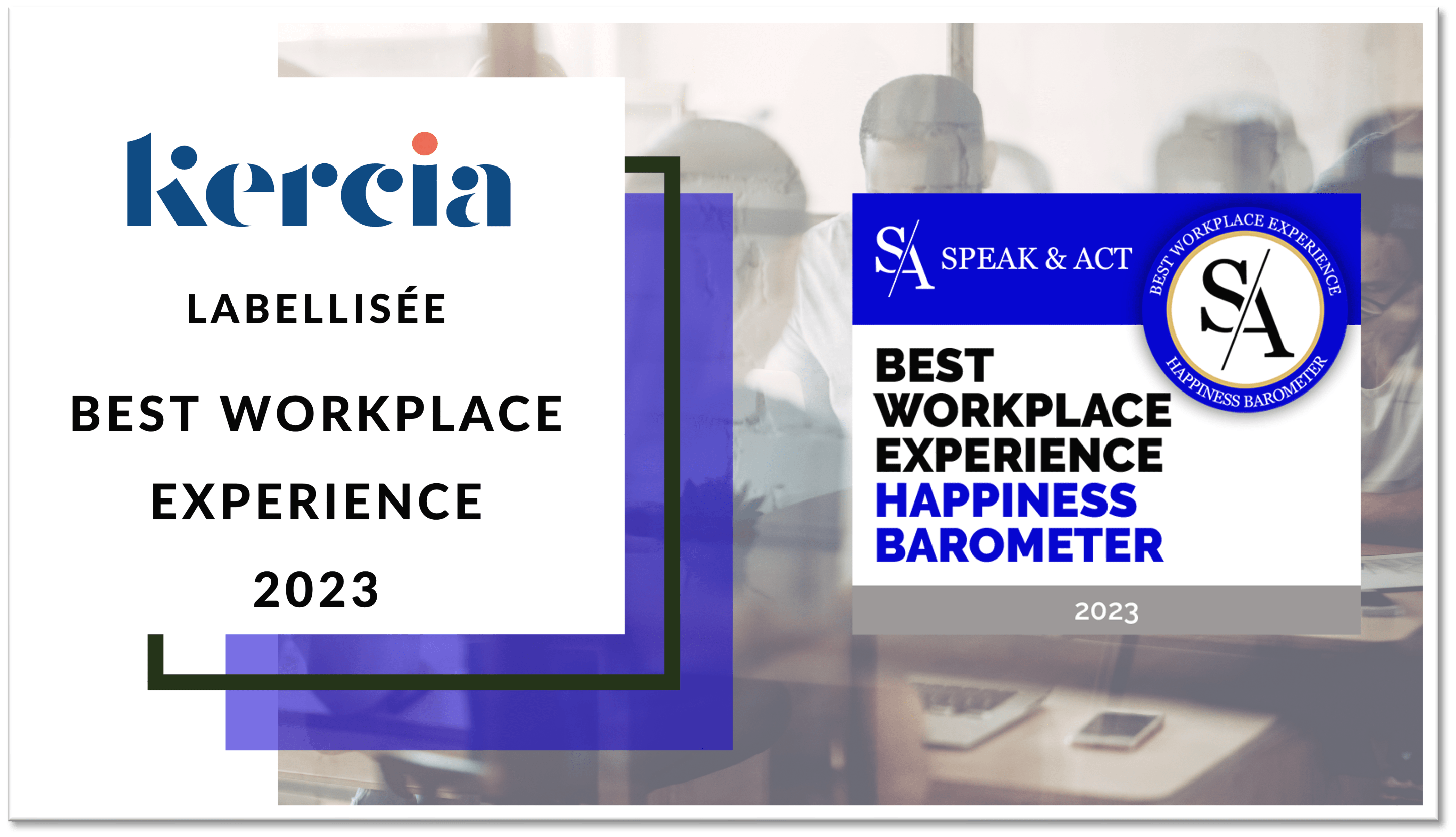 Best Workplace Experience 2023 (©SpeaknAct)